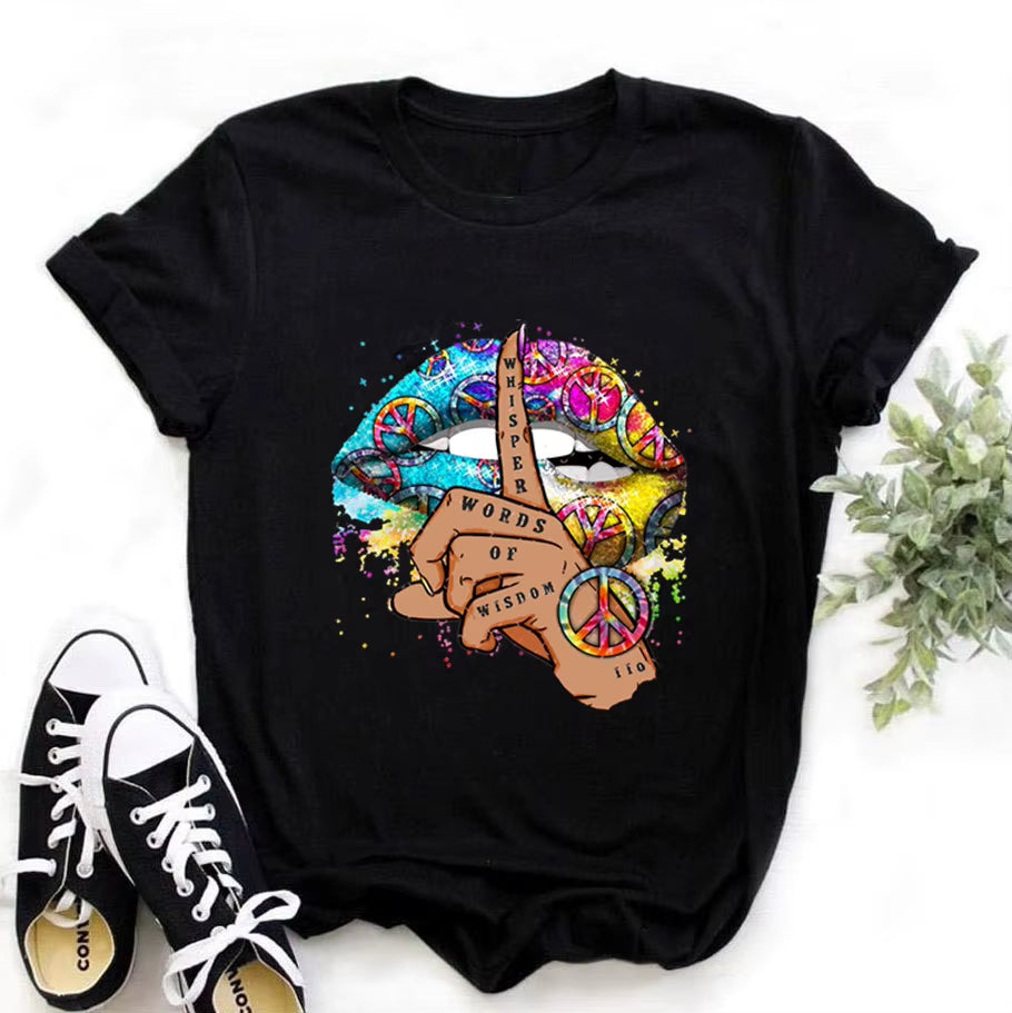 Dragon Print Women Tshirt Polyester Casual Funny T Shirt Gift for Lady Yong Girl Top Tee